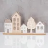 Deko Aufsteller Haus L30cm Natur Braun MDF Holz Häuser Produktbild-Vorschau 3