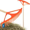 KOTARBAU® Laubrechen Kunststoff 64 cm mit Stiel Heurechen Produktbild-Vorschau 1