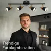 ARTE LAMP Deckenstrahler LED 4 Flammig GU10 Schwarz, Produktbild-Vorschau 8