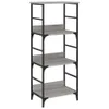 Libreria grigia Sonoma 50x33x117,5 cm in materiale ligneo Anteprima dell’immagine prodotto 1