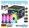 BRAINZAP 3x 120mm LED A-RGB Case Fan SET Gehäuse Lüfter Produktbild-Vorschau 2
