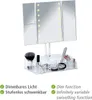 WENKO LED stojan Kosmetické zrcadlo Osvětlené světlo Náhled obrázku produktu 4