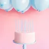 Candele di compleanno con supporto 12,5 cm azzurro set di Anteprima dell’immagine prodotto 4