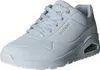 A single blue Skechers sneaker is shown from a side-angle on a white background. Voir les images du produit