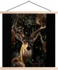 MuchoWow® Textilposter Hirsche - Tiere - Licht - Blumen Produktbild-Vorschau 1