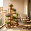 WISFOR Bloemenrek met rollen, 95x25x102 cm. Productafbeelding-voorbeeld 2