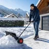 UISEBRT sneeuwschuiver met wielen, verstelbare schuifstang Productafbeelding-voorbeeld 10