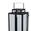 2tlg Metall Laternen Set Schwarz Gartenlaterne Windlicht Produktbild-Vorschau 4
