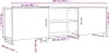 vidaXL TV-Schrank Sonoma-Eiche 150x30x50 cm Holzwerkstoff Produktbild-Vorschau 8