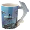 Delfin Tasse mit 3D Henkel Unterwasserwelt Produktbild-Vorschau 1