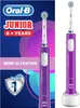 A product shot of an Oral-B Junior electric toothbrush and its packaging. Produktbild-Vorschau
