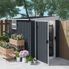 Abri de jardin Outsunny en métal, 2,7 m², 128 x 231 x 181 Voir les images du produit 11