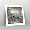 Poster - Poster ohne Rahmen - Brücke Pier Sepia - 40x40 cm Produktbild-Vorschau 7