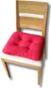 6-Pak poduszki pikowane na krzesło czerwone 38x38x8 cm - Podgląd zdjęcia produktu 3