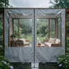 (2,4 x 3,6 m, couleur gris) Rideau de protection coupe-vent Voir les images du produit 2