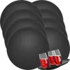 8x WELLGRO Kellnertablett Schwarz Ø 35 cm – Rutschfestes Produktbild-Vorschau 1