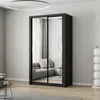 Schwebetürenschrank Kleiderschrank Schrank 120cm Produktbild-Vorschau 1