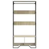 vidaXL Věšák na oblečení Sonoma dub 90x50x180 cm materiál Náhled obrázku produktu 4