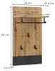 Wandgarderobe Vicco Selena Anthrazit 44 x 83 cm, Model Produktbild-Vorschau 7