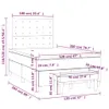 The Living Store Boxspringbett mit Matratze Taupe 120x200 Produktbild-Vorschau 7