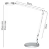 Unilux LED Schreibtischlampe Senza dimmbar silbergrau Produktbild-Vorschau 5