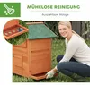 PawHut Hühnerstall 113,5x67,5x95,5 cm Hühnerhaus aus Holz Produktbild-Vorschau 8