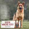 Betreten auf eigene Gefahr - Hier wache ich! Metallschild Produktbild-Vorschau 5