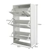 Scapola per scarpe - scaffale per scarpe - 3 scomparti con Anteprima dell’immagine prodotto 6
