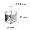 Edelstahl Kettenanhänger mit Bundesadler Produktbild-Vorschau 2