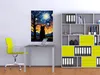 Wallario Poster - Katze im Sternenlicht, Kunstdruck Größe: Produktbild-Vorschau 2