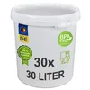 plasteo Plastikeimer Leereimer Kunststoffeimer Weiß  (30 Produktbild-Vorschau 1