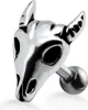 Helix Ohrpiercing 925 Sterling Silber Rehschädel in Produktbild-Vorschau 1