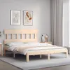 The Living Store Massivholzbett mit Kopfteil Produktbild-Vorschau 3