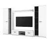 AX LIVING Spacoro XL Wohnwand weiß modern hochwertig 300 cm Produktbild-Vorschau 3