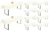 Biertafelhoezen, 10 stuks, ivoorwit, 260x110 cm, polyester, Productafbeelding-voorbeeld 1