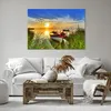 Bild auf Leinwand - Leinwandbild - Boot See Sonnenuntergang Produktbild-Vorschau 6
