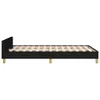 The Living Store Bettgestell mit Kopfteil Schwarz 120x190 Produktbild-Vorschau 6