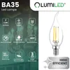 LUMILED  6er Set LED Kerzenlampe BA35 E14 Windstoß Produktbild-Vorschau 2