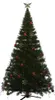 A decorated Christmas tree with red ornaments and white lights. Náhled obrázku produktu