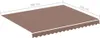 A brown awning with dimensions indicated. Anteprima dell’immagine prodotto