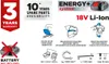 Akumulátorové nožnice na živý plot GRAPHITE Energy+ 18 V, Náhľad obrázku produktu 2