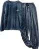 ASKSA Herren Pyjama Lang Schlafanzug Set Winter Fleece Produktbild-Vorschau 1