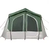 vidaXL Tenda da campeggio 5 persone Verde Impermeabile Anteprima dell’immagine prodotto 6