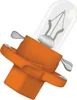 A close-up studio shot of a small automotive light bulb with an orange plastic base against a white background. Produktbild-Vorschau