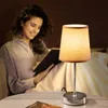 Monzana Set de 2 Lampe de table Taupe avec abat-jour lampe Voir les images du produit 2