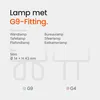 Osram -Halogeen Insteeklamp G9 Mat - 40W 230lm 2700K - Productafbeelding-voorbeeld 4