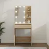 vidaXL Toaletní stolek s LED diodami Sonoma dub 60x40x140 Náhled obrázku produktu 2