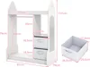 Armadio per bambini COSTWAY 81x38x107 cm con specchio, Anteprima dell’immagine prodotto 3