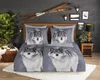 Duvet cover Good Morning 155x220 + 1* 80x80 cm - wolf Produktbild-Vorschau 2