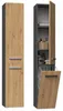 Armoire de salle de bain haute avec panier ATSO – chêne Voir les images du produit 6